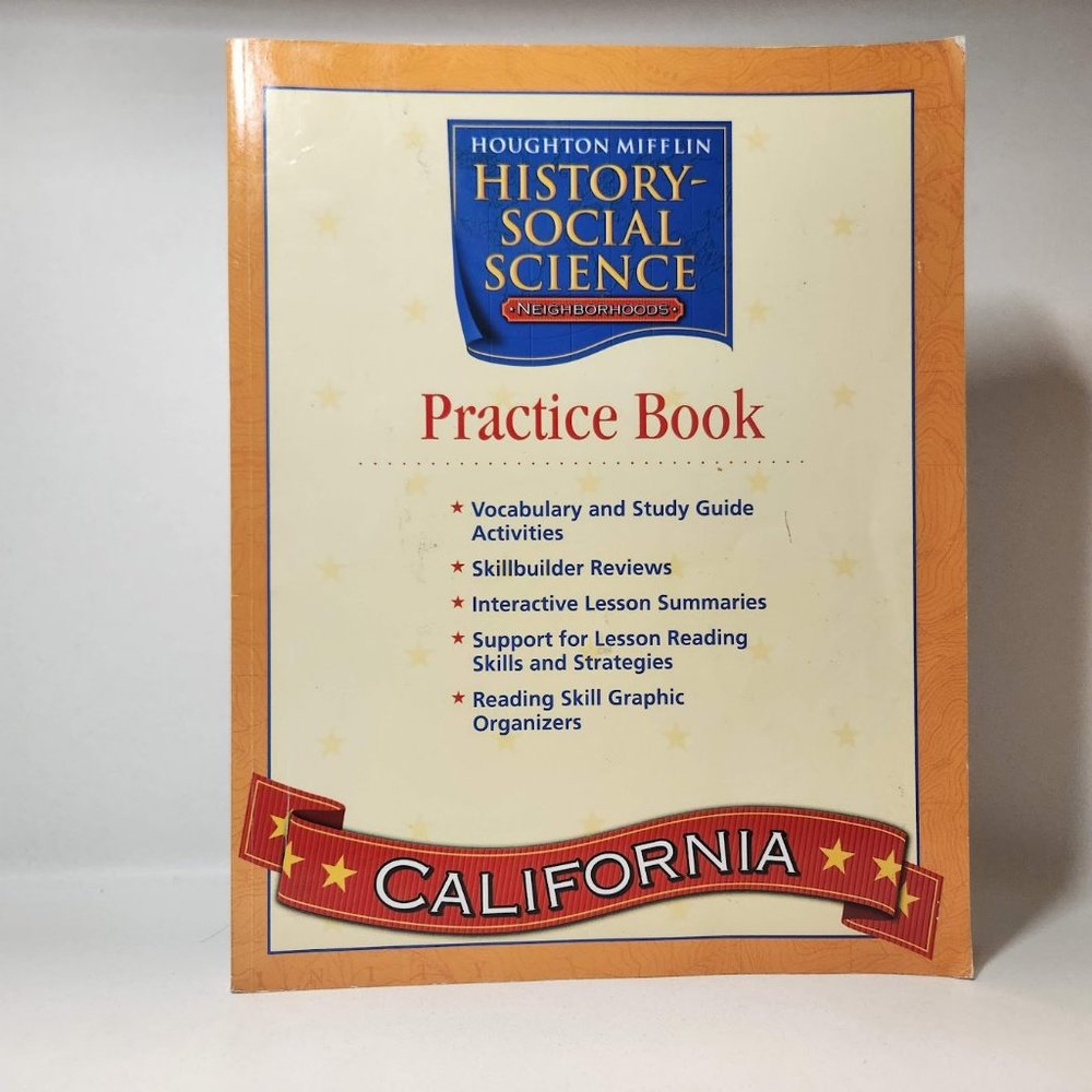 Houghton Mifflin Social Studies Practice Book Consmble L2 Workbook Neighborhoods